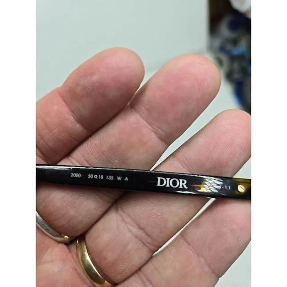 $390 DIOR 30Montaigne Mini SI Brown Rectangular Eyeglasses 50 18‎ 135 W A 4 1.1